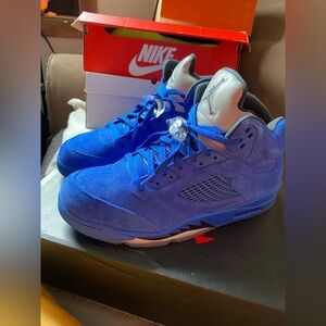 Jordan 5 retro blue suede